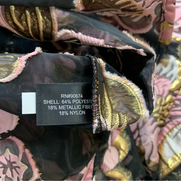 NWOT Boston Proper Sheer Floral Puff Sleeve Button Down Blouse - Picture 8 of 13